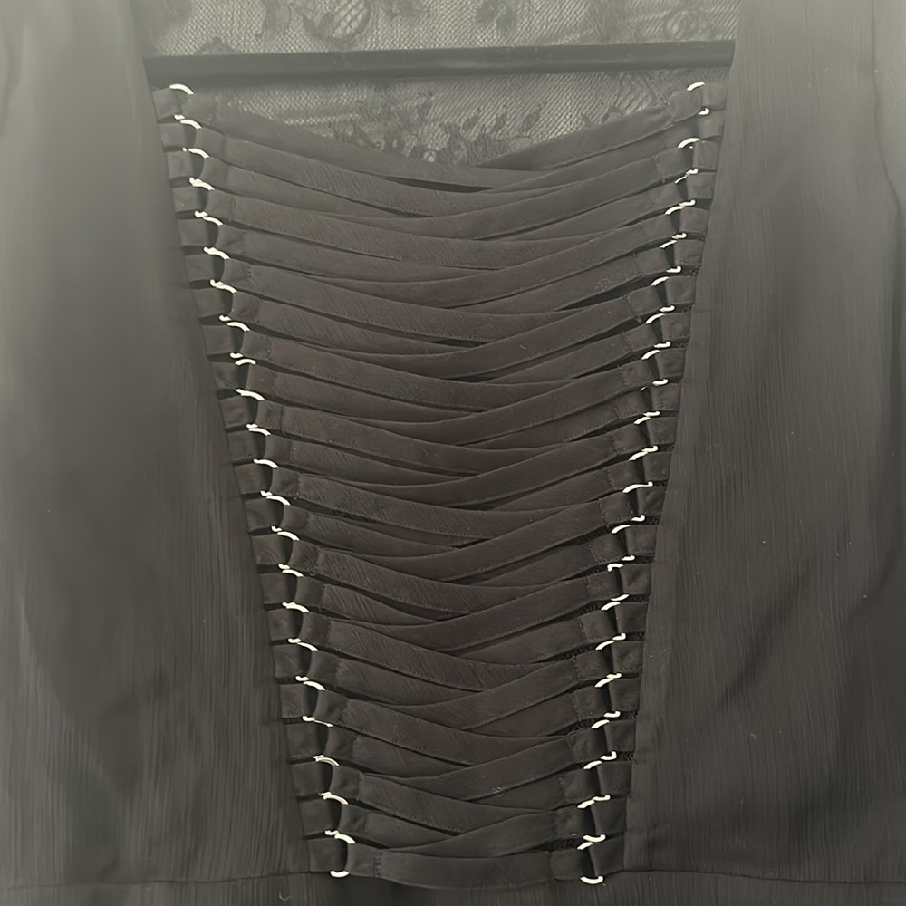 The Kooples peplum and lace top size small - Picture 3 of 6